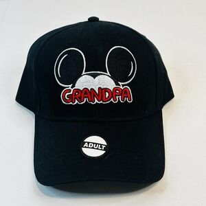 Disney Hat Grandpa Black Mickey Ears New